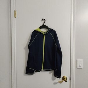 Joe Fresh Navy and Lime Kids Hoodie